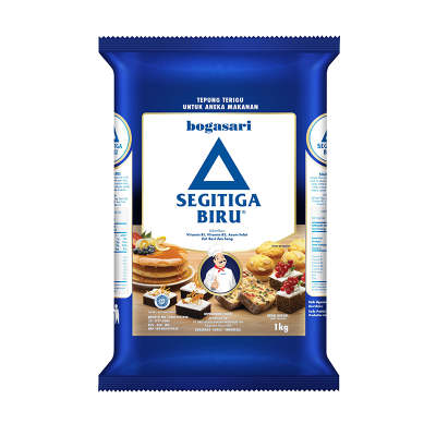 Terigu segi tiga biru (kemasan)